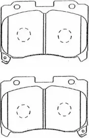 Комплект тормозных колодок, дисковый тормоз AISIN купить